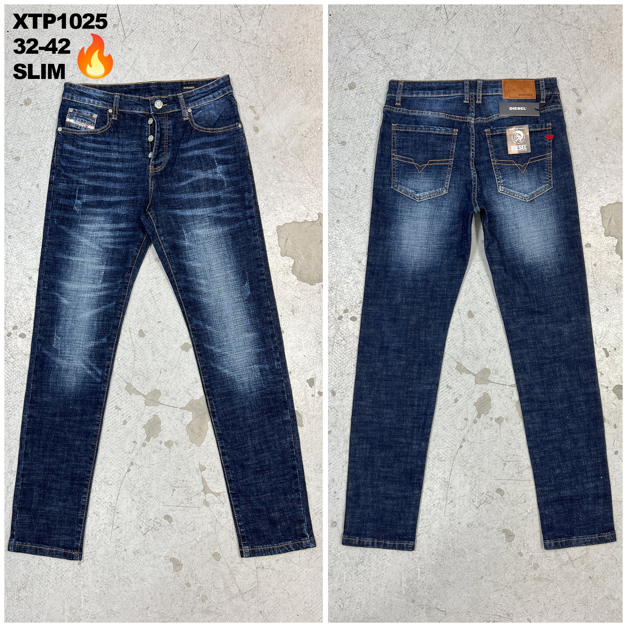 Designers Classic Five Pocket Dark Blue Jeans