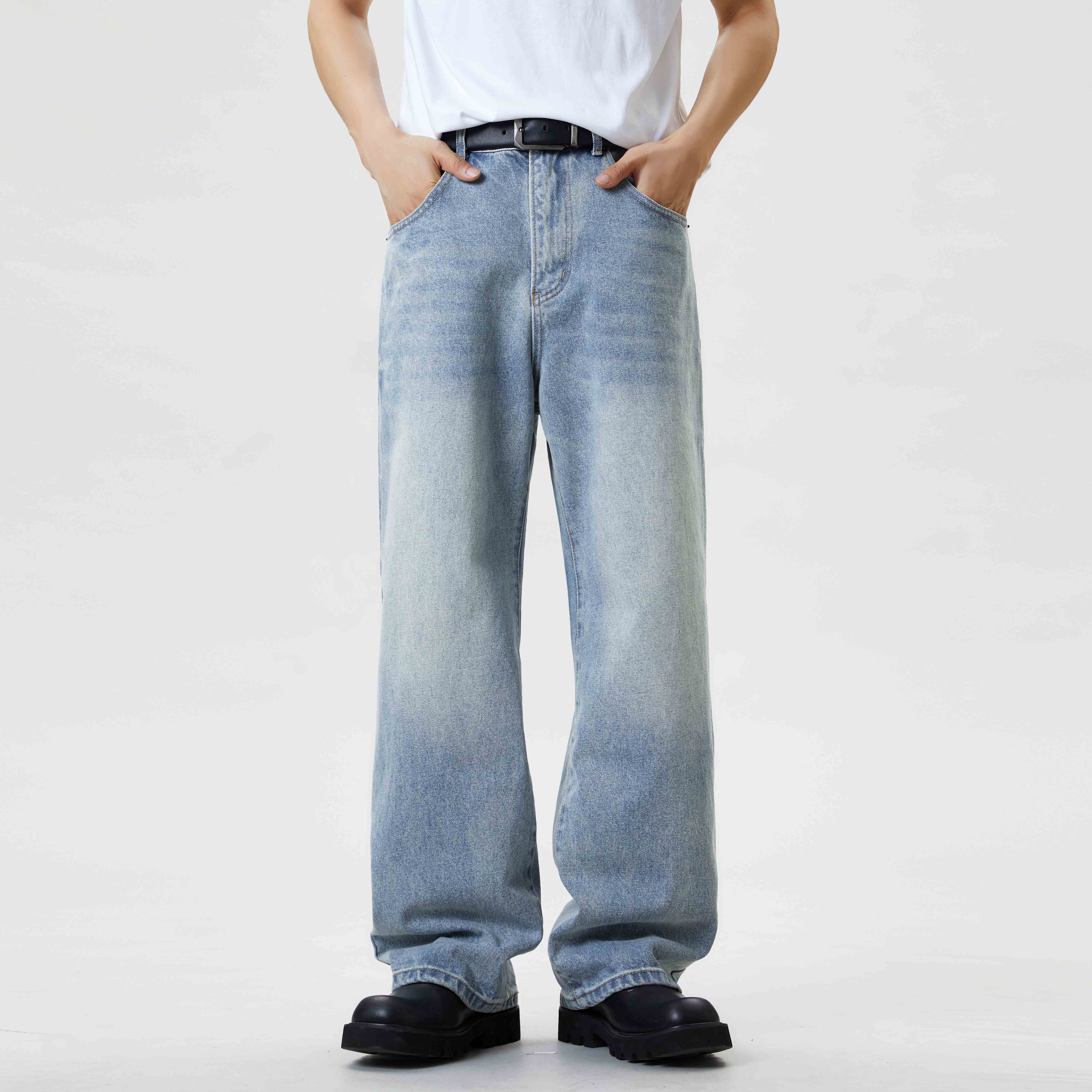 Loose Fit Casual Street Style Baggy Light Washed Jeans
