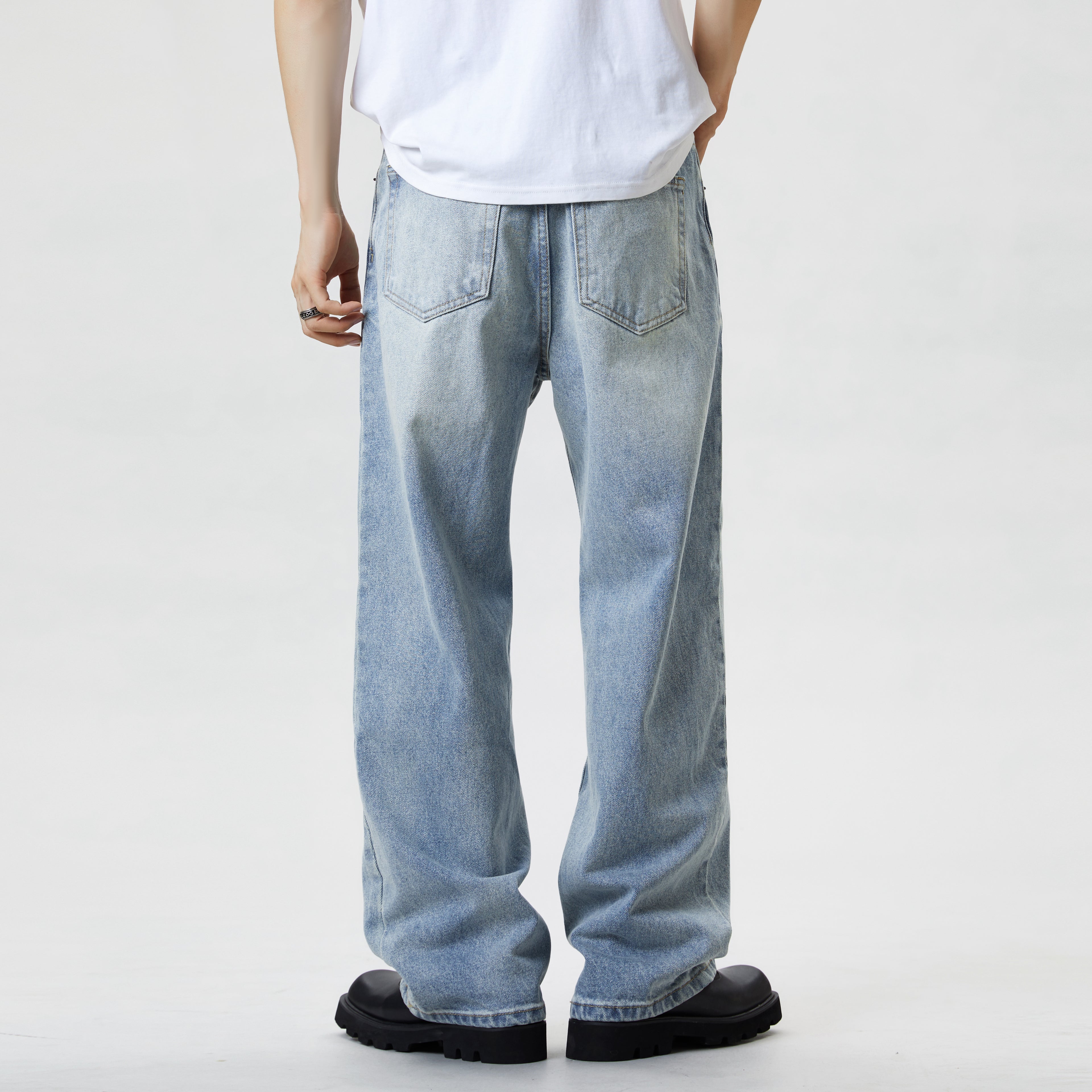 Loose Fit Casual Street Style Baggy Light Washed Jeans