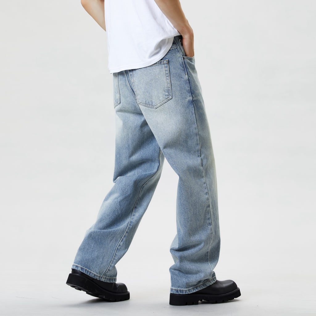 Loose Fit Casual Street Style Baggy Light Washed Jeans
