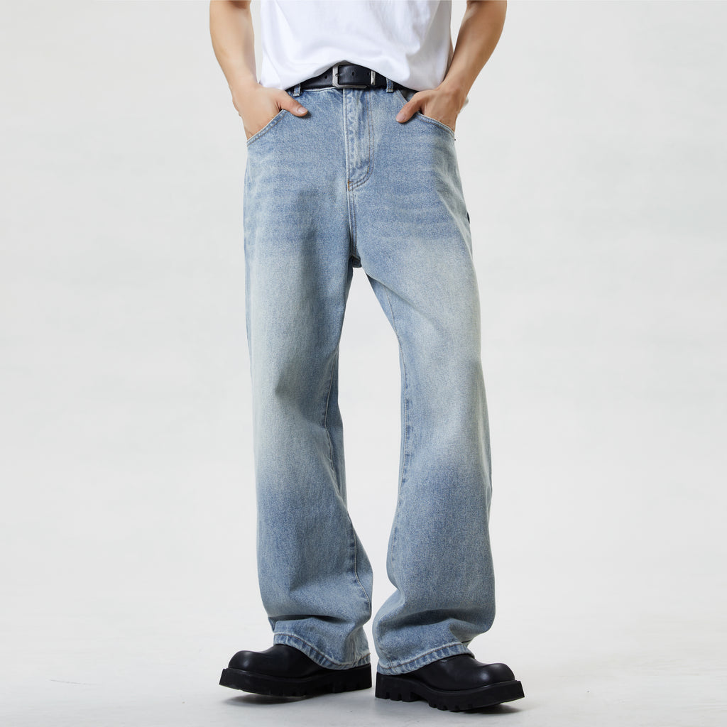 Loose Fit Casual Street Style Baggy Light Washed Jeans