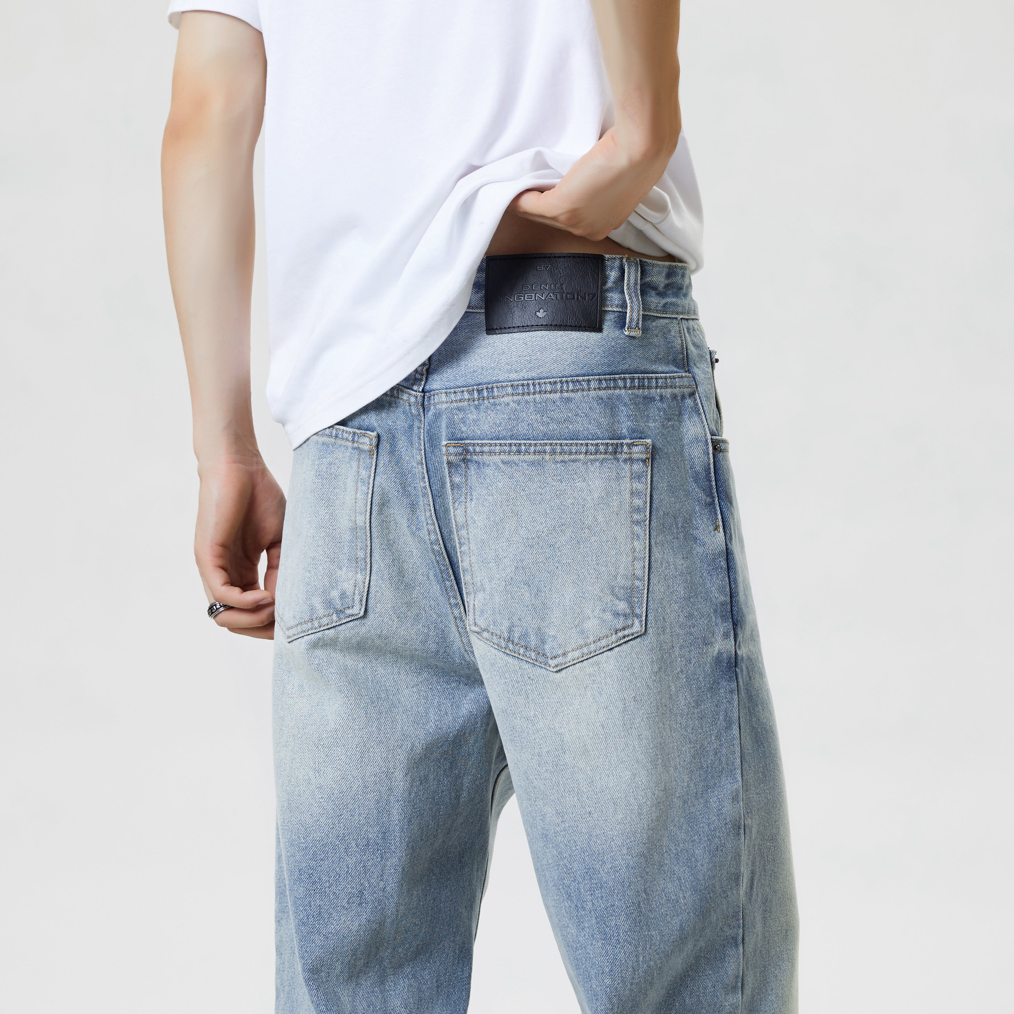 Loose Fit Casual Street Style Baggy Light Washed Jeans