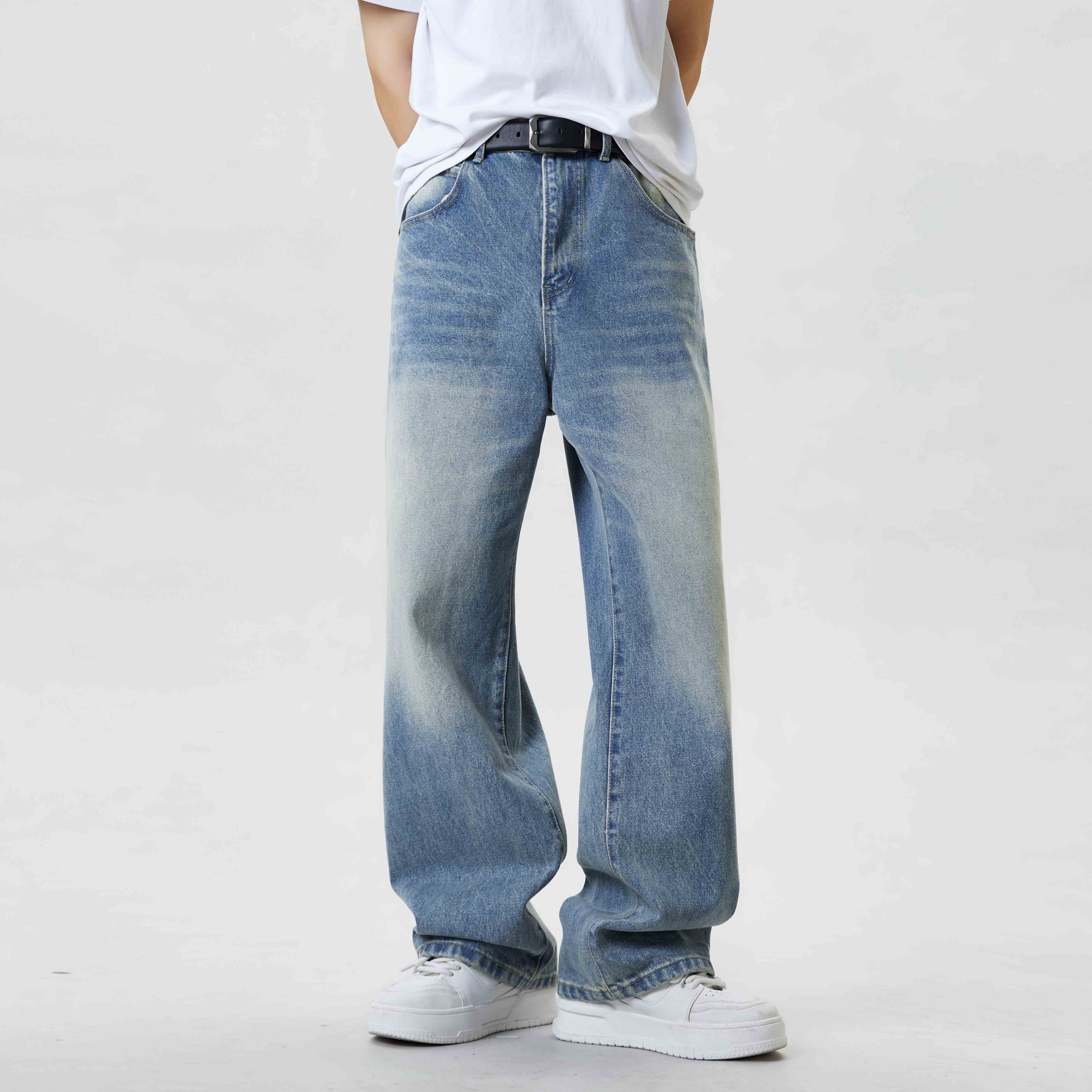Loose Fit Casual Street Style Baggy Light Washed Jeans
