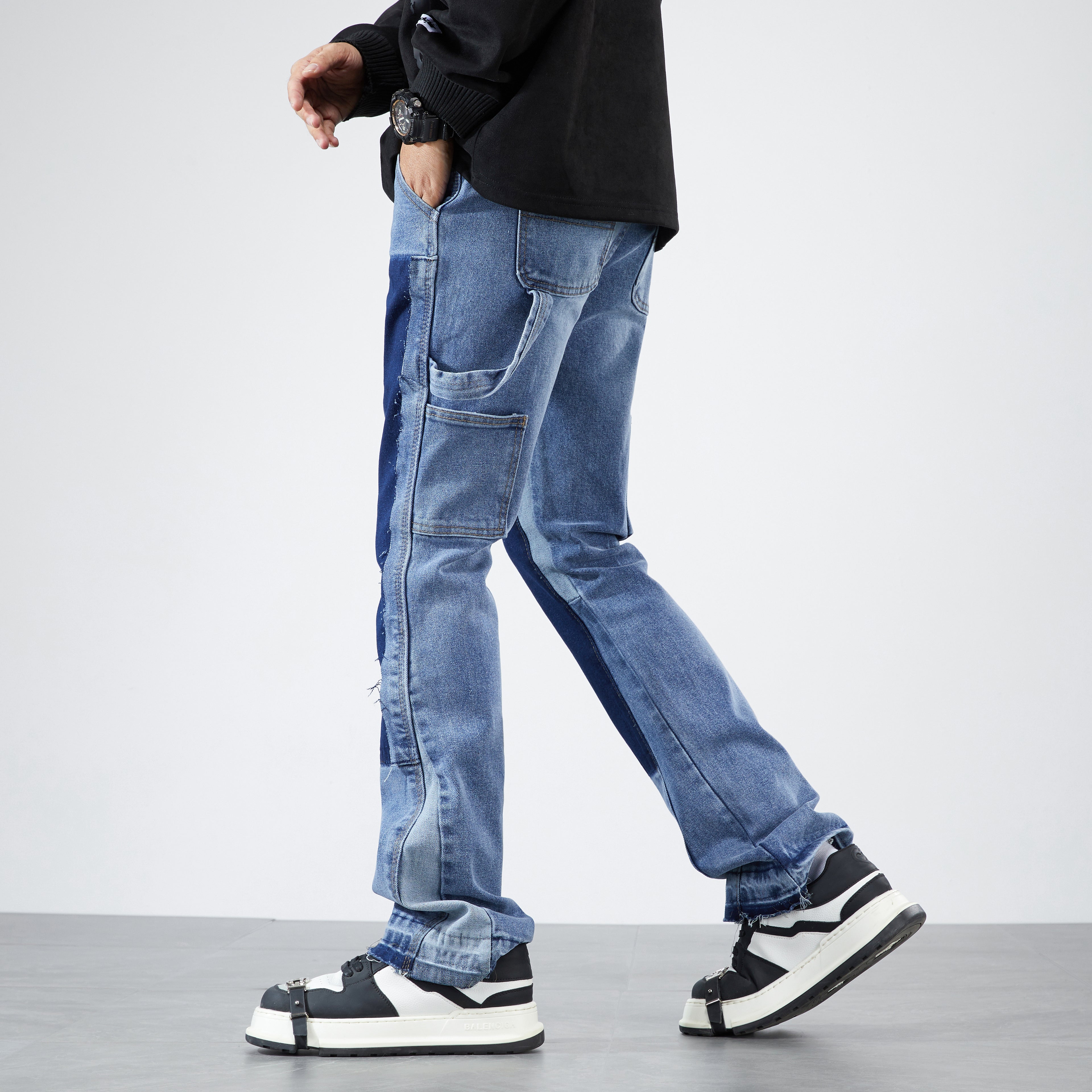 Trendy Flare Carpenter Jeans | Chic & Durable Denim for Every Occasion