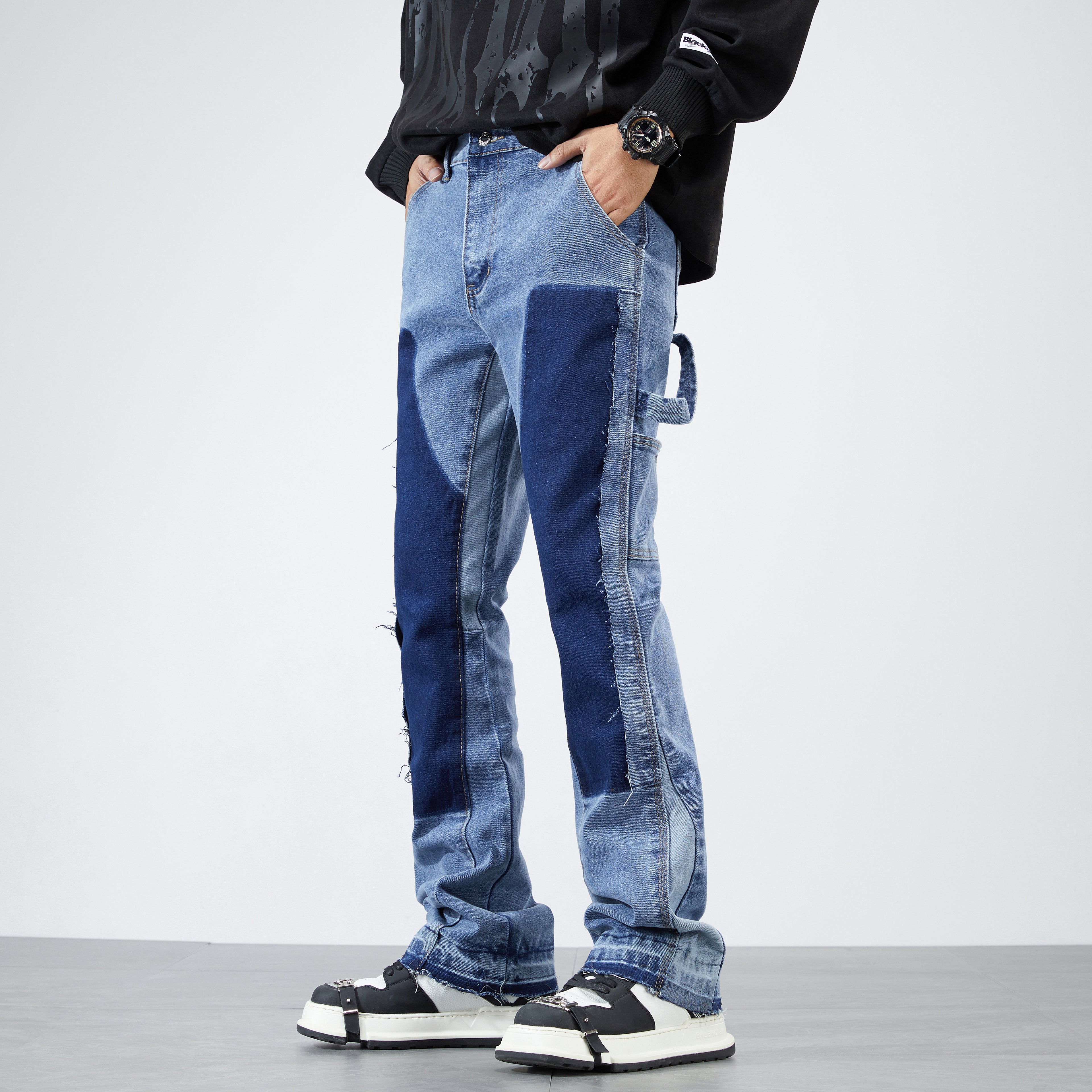 Trendy Flare Carpenter Jeans | Chic & Durable Denim for Every Occasion
