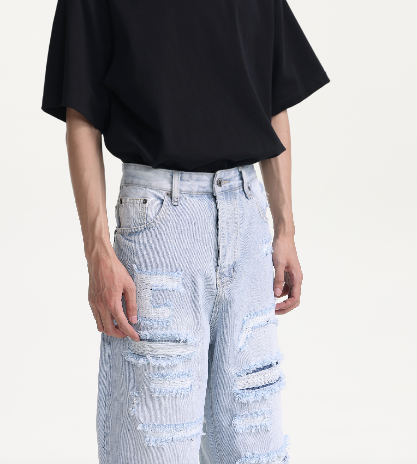 Ripped Baggy Men Jeans
