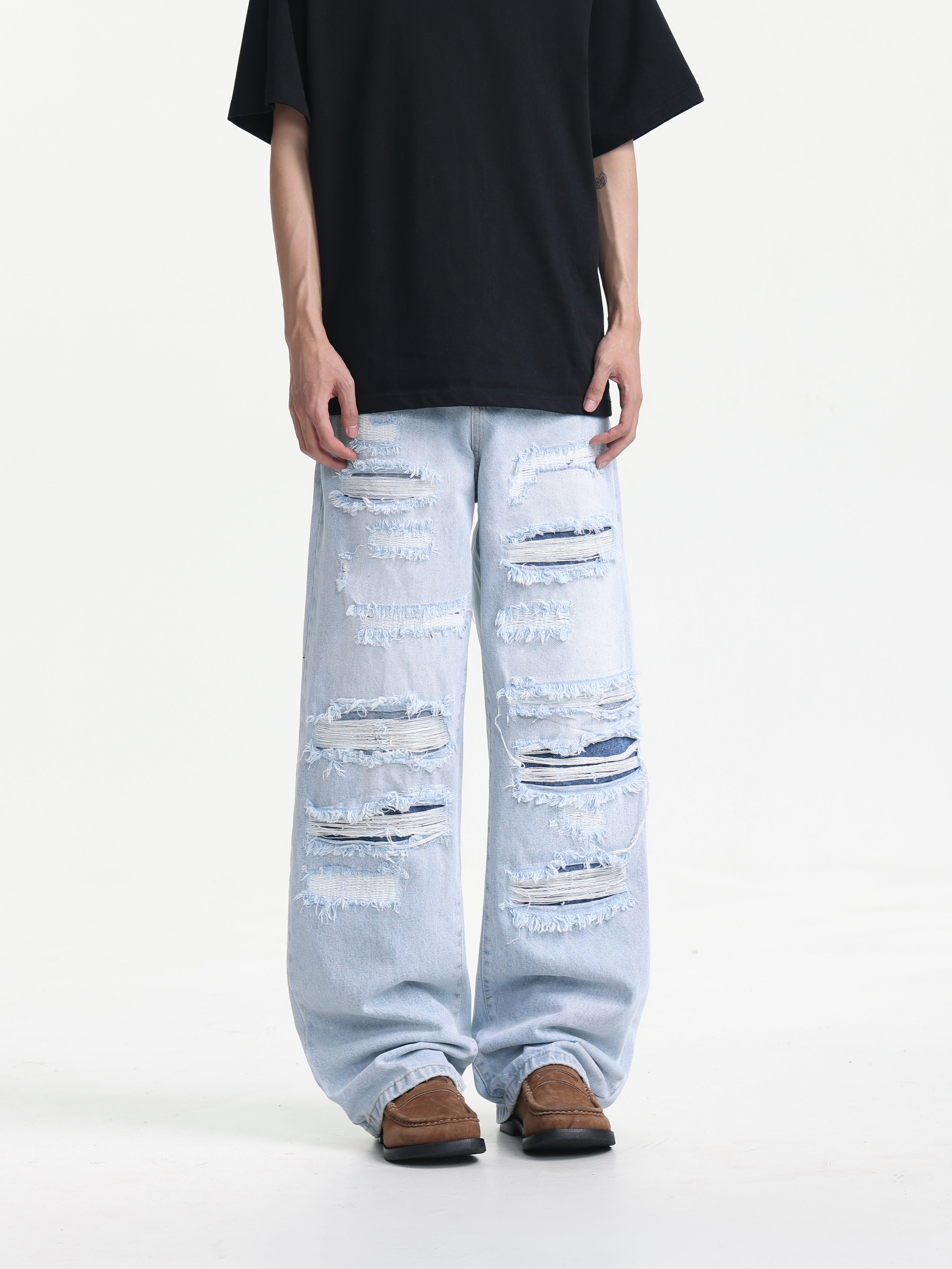Ripped Baggy Men Jeans