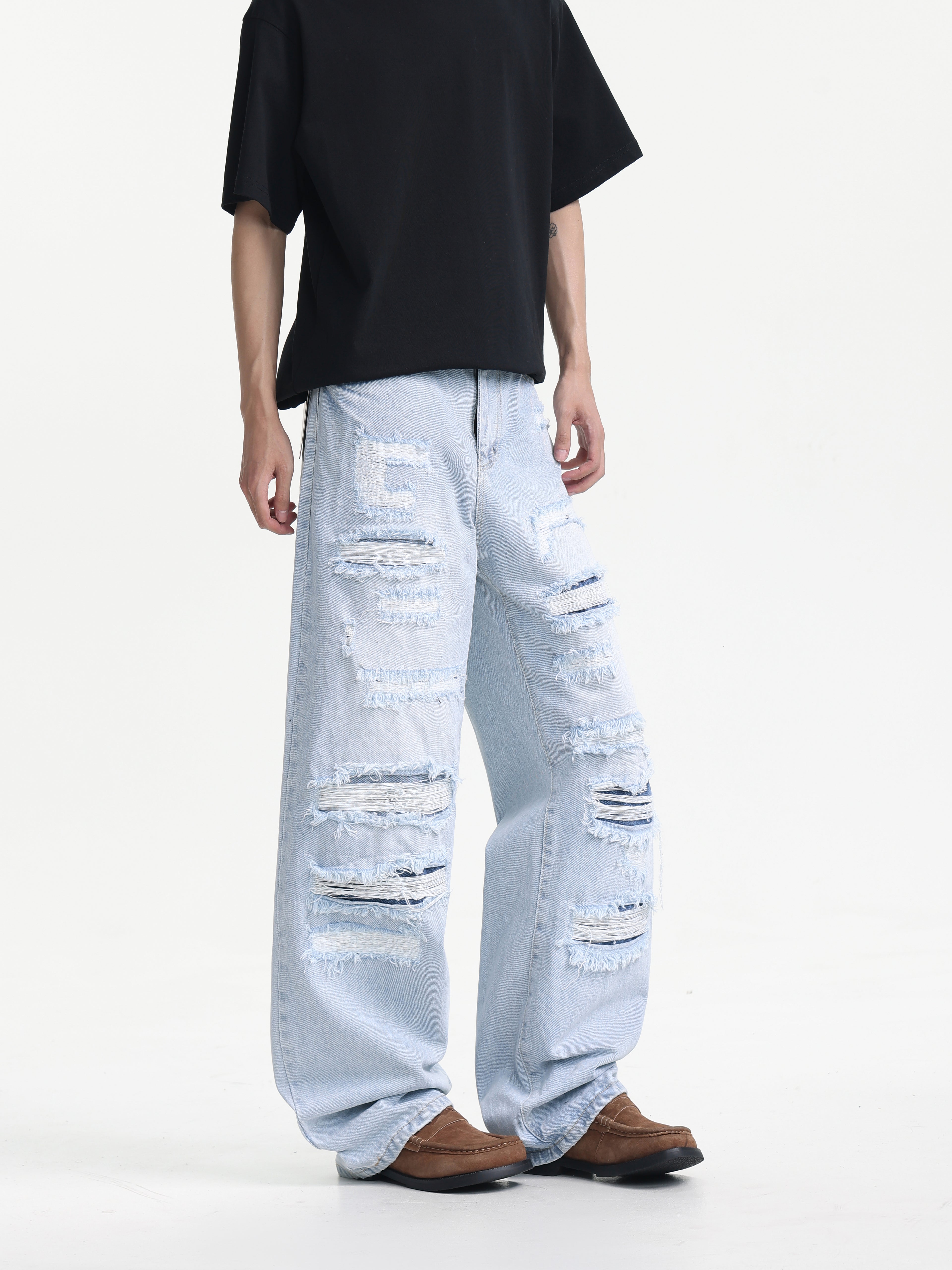 Ripped Baggy Men Jeans