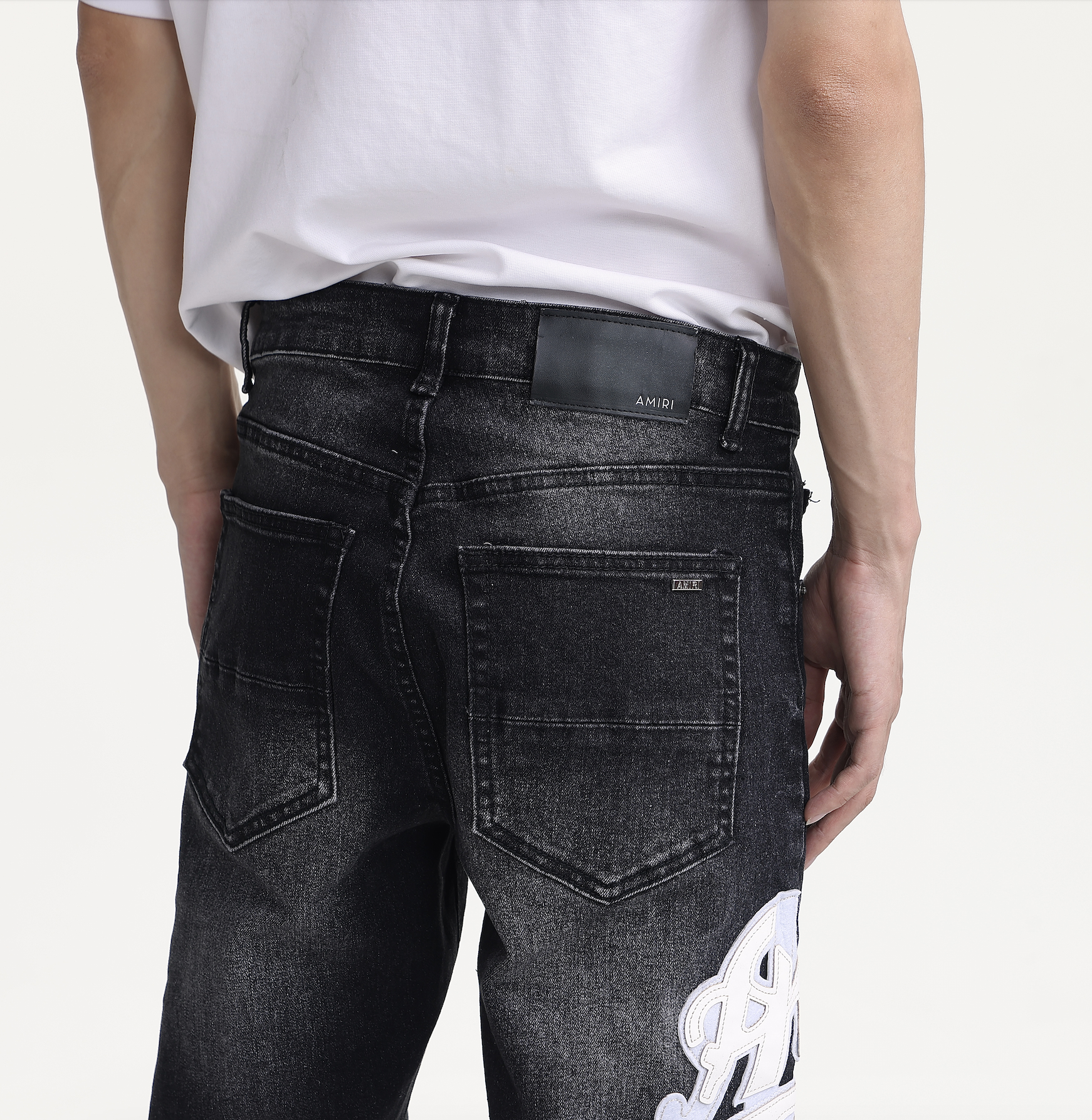 Patches Streetwear Slim Fit Jeans