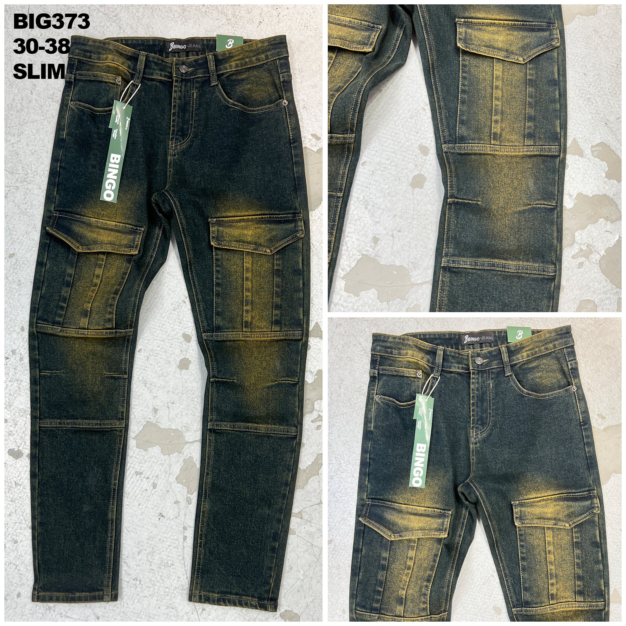 Men's Casual Cargo Jeans, Minimalist & Fashionable For Everyday Wear