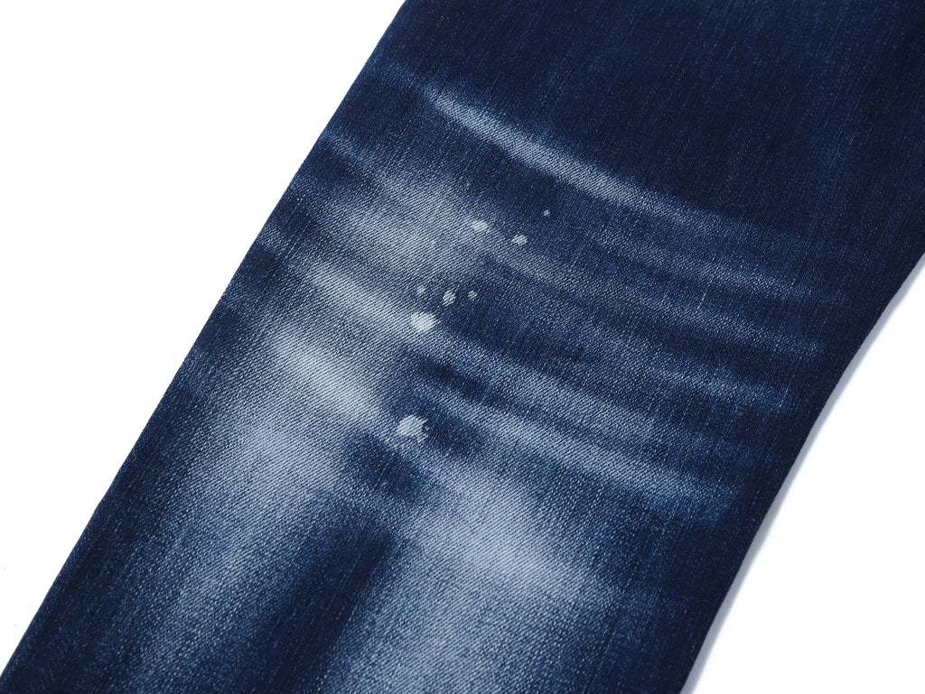 Slim Fit Stretchable Men’s Jeans with Bleach Dot Accents