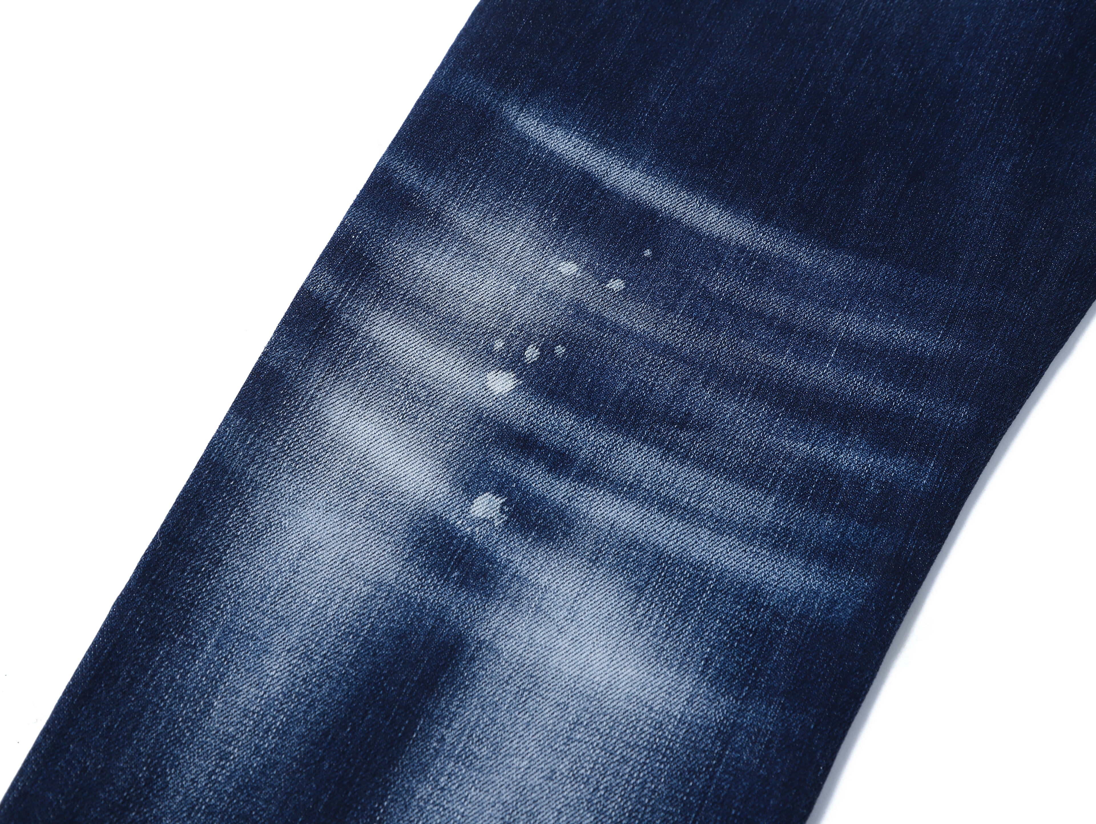 Slim Fit Stretchable Men’s Jeans with Bleach Dot Accents