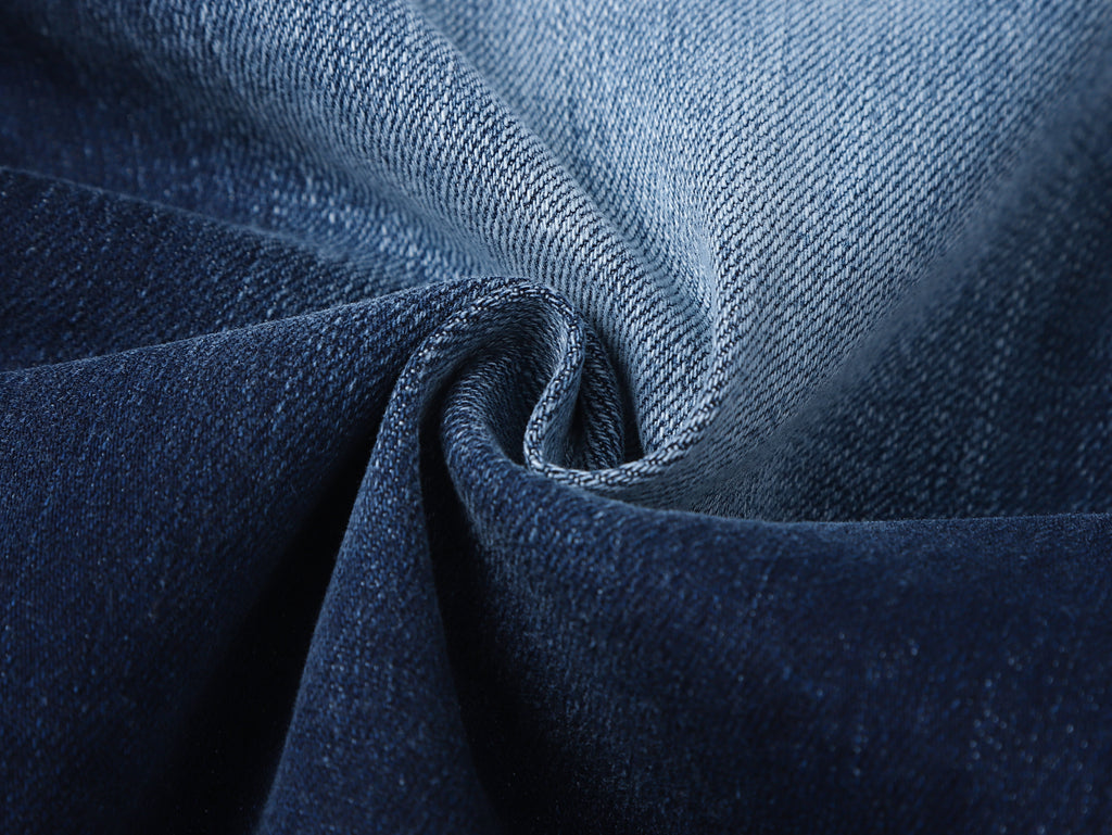 Men’s Stretch Slim Fit Blue Jeans | Heavy Wash & Distressed