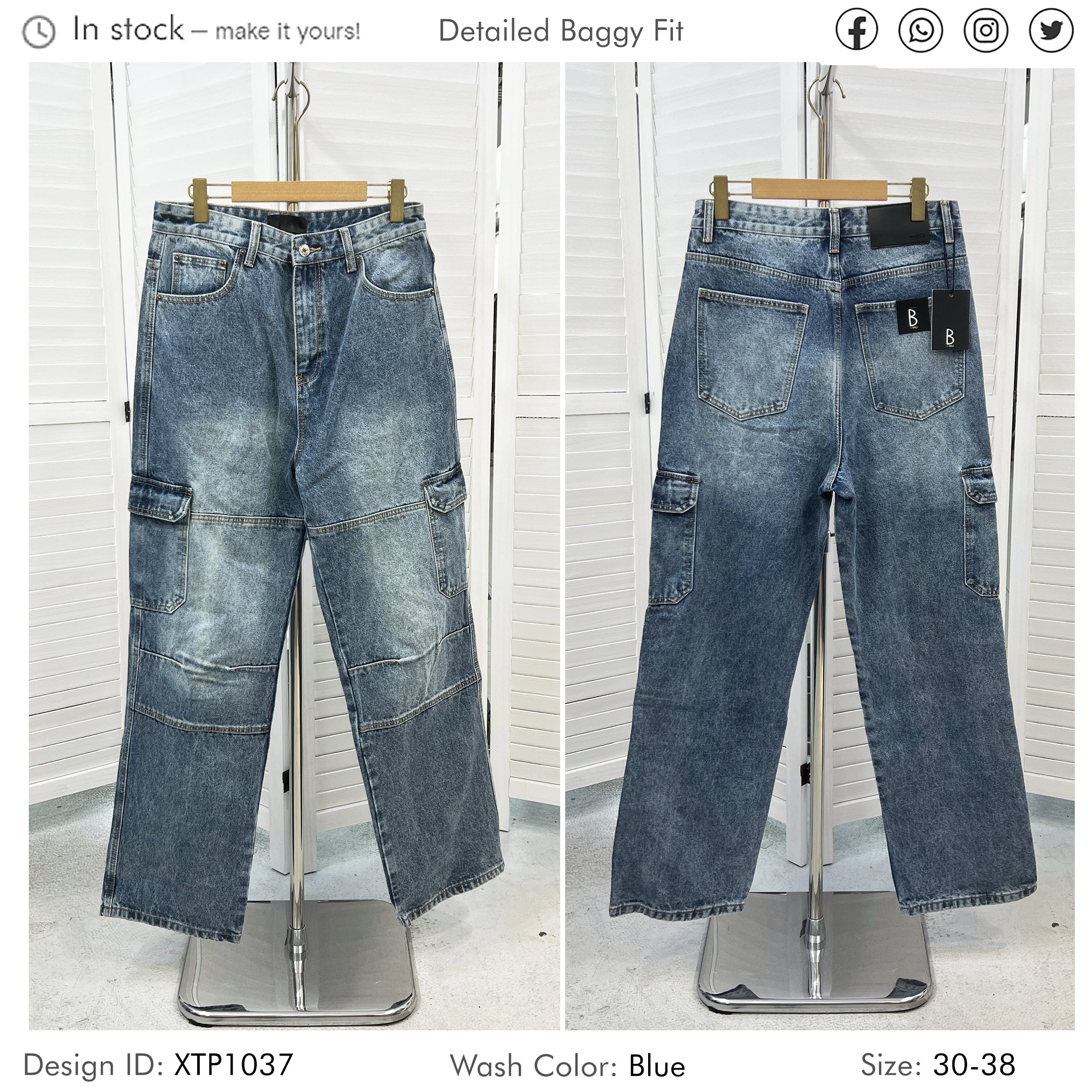 Baggy Street Style Cargo Men Jeans